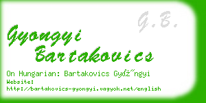 gyongyi bartakovics business card